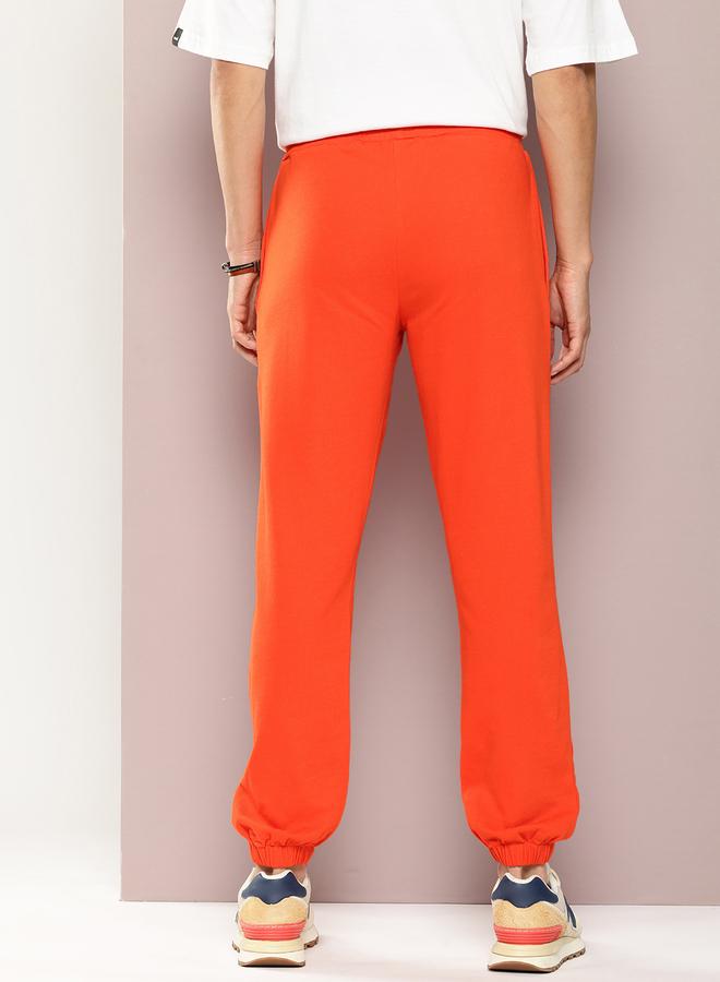Dillinger Men Orange Solid Joggers - Image 2